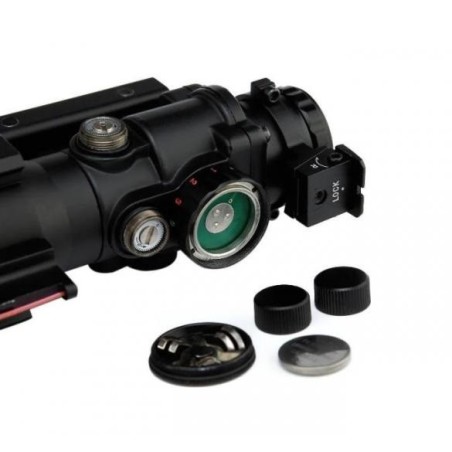Red Dot 4x32 avec visée fibre optique supérieur pour rail picatinny