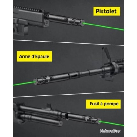 Collimateur de réglage Vert Professionnel en mallette calibre 0.17 jusqu'à calibre 12 GA