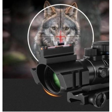 Red Dot 4x32 avec visée fibre optique supérieur pour rail picatinny