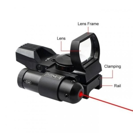 Red Dot viseur point rouge et vert avec Laser rouge et rail 11 mm