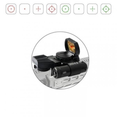 Red Dot viseur point rouge et vert avec Laser rouge et rail 11 mm