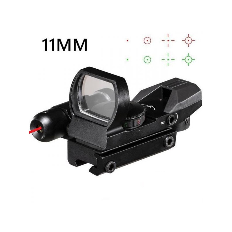 Red Dot viseur point rouge et vert avec Laser rouge et rail 11 mm