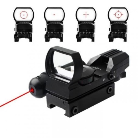 Red Dot viseur point rouge et vert avec Laser rouge et rail 11 mm