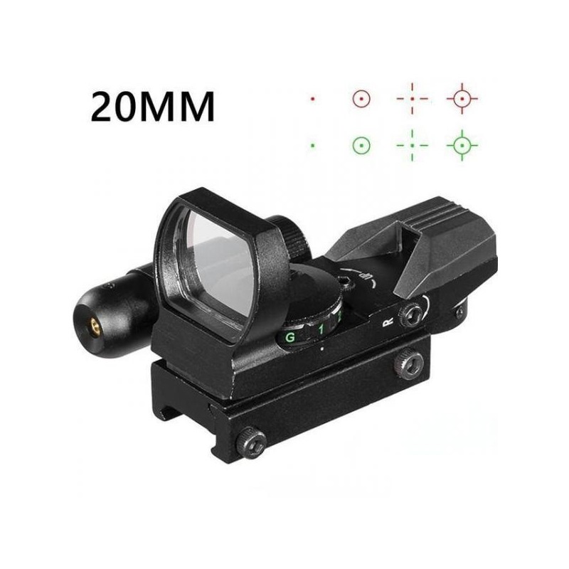 Red Dot viseur point rouge et vert avec Laser rouge et rail 22 mm