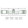 Lunette de tir 3-9x32 AOCE réticule lumineux Mil Dot compatible cal. 12 GA /.308/.338 colliers 11 ou 22 mm aux choix