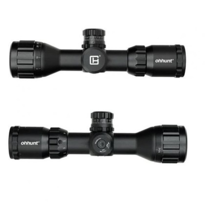 Lunette de tir 3-9x32 AOCE réticule lumineux Mil Dot compatible cal. 12 GA /.308/.338 colliers 11 ou 22 mm aux choix