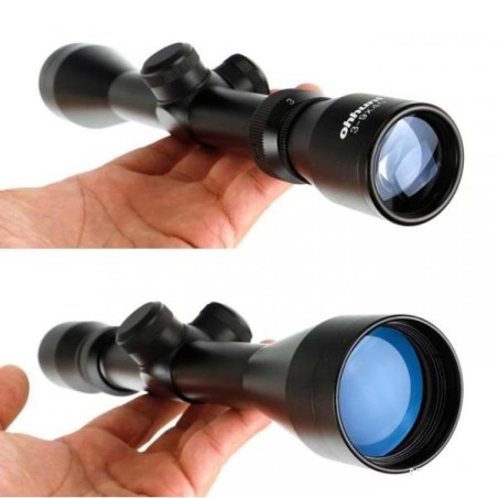 Lunette de tir 3-9x40 HK avec réticule Mil dot colliers 11 ou 22 mm
