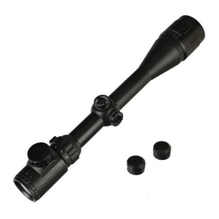 Lunette de tir 4-16x40 AOEG réticule lumineux Mil dot avec colliers 11 ou 22 mm aux choix