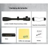 Lunette de tir 4-16x40 AOEG réticule lumineux Mil dot avec colliers 11 ou 22 mm aux choix