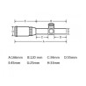 Lunette de tir compact 4.5x20E avec réticule lumineux et colliers de 11 ou 22 mm aux choix