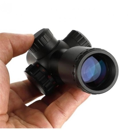 Lunette de tir compact 4.5x20E avec réticule lumineux et colliers de 11 ou 22 mm aux choix