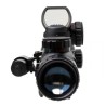 Lunette 4-12x50 réticule lumineux combo avec red dot et laser vert pour rail picatinny
