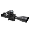 Lunette 4-12x50 réticule lumineux combo avec red dot et laser vert pour rail picatinny