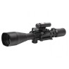 Lunette 4-12x50 réticule lumineux combo avec red dot et laser Rouge pour rail picatinny