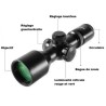 Lunette de tir 3-9x40 compacte avec réticule Mil dot illuminé colliers 11 ou 22 mm