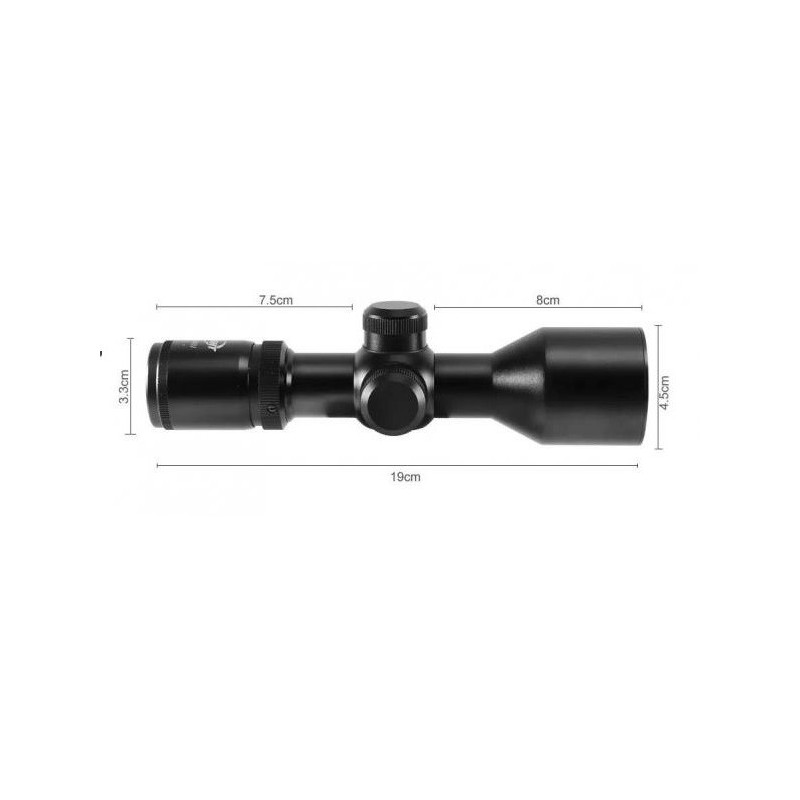 Lunette De Tir 3-9x40 - Réticule Mil Dot Illuminé - Rail 21mm - Occasion Comme Neuve