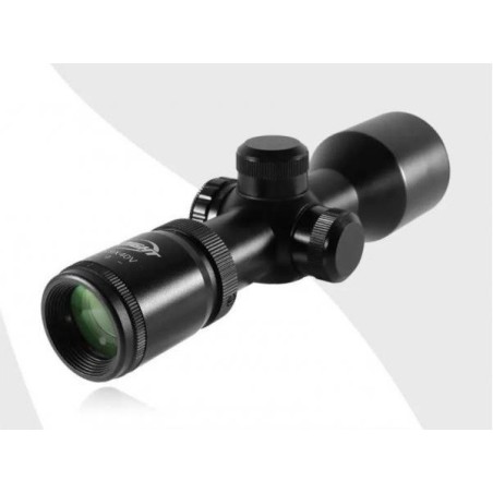 Lunette de tir 3-9x40 compacte avec réticule Mil dot illuminé colliers 11 ou 22 mm