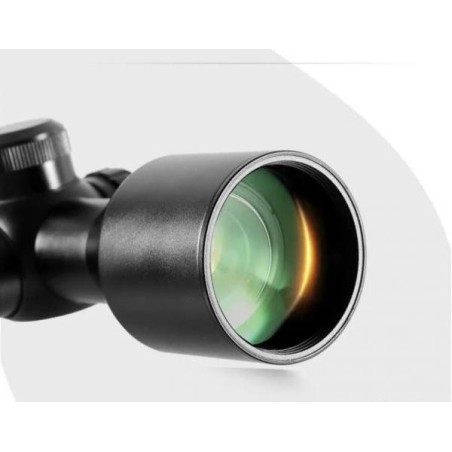 Lunette de tir 3-9x40 compacte avec réticule Mil dot illuminé colliers 11 ou 22 mm