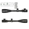 Lunette de tir 6-24x50 AOE réticule lumineux avec colliers 11 ou 22 mm aux choix