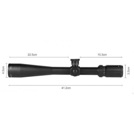 Lunette de tir BSA 8-32x44 AO réticule mildot avec colliers aux choix