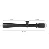 Lunette de tir BSA 8-32x44 AO réticule mildot avec colliers aux choix