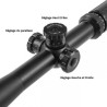 Lunette de tir BSA 8-32x44 AO réticule mildot avec colliers aux choix