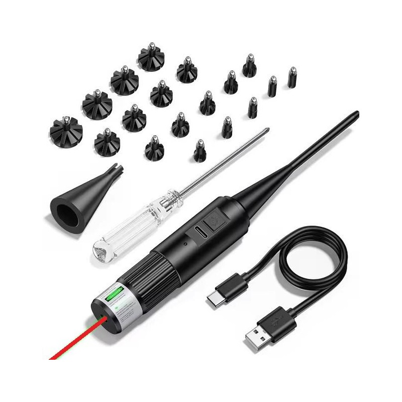 Collimateur de réglage rouge calibre 0.177 jusqu'à calibre 12 batterie intégrée rechargeable via USB