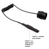 Lampe tactique 1500 lumens rechargeable par USB avec attache rail picatinny et switch déporté