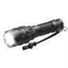 Lampe tactique 1500 lumens rechargeable par USB avec attache rail picatinny et switch déporté