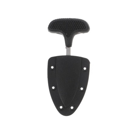 Push dagger lame crantée en acier inoxydable avec étui rigide