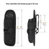 Etui rotatif en cordura pour port lampe de poche à la ceinture