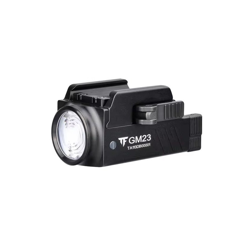 Lampe tactique Pro rechargeable avec détachement rapide pour rail picatiny (compatible glock)
