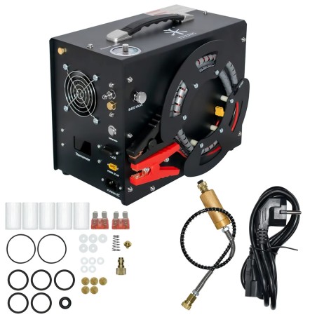 Compresseur PCP 300 bars Haute pression portatif 220 V / 12 V avec arrêt automatique