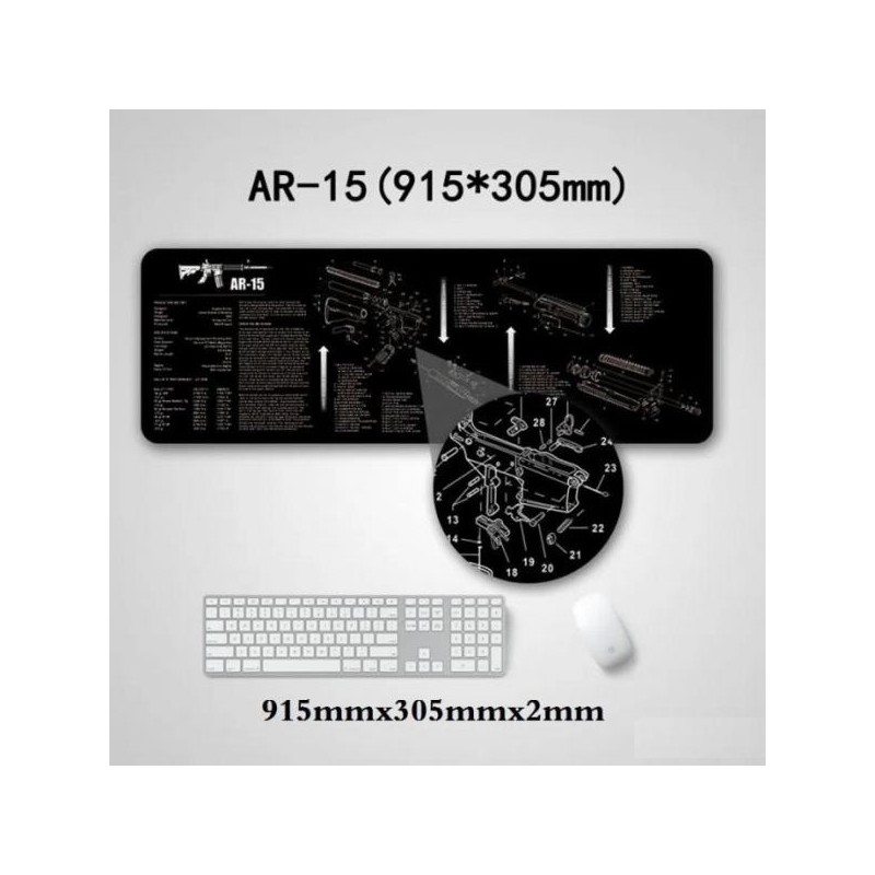 Tapis de démontage et nettoyage AR15 91,5 x 30,5 cm