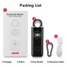 Porte clef alarme personnelle 130 décibels et lampe sur batterie