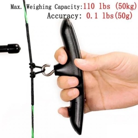 balance électronique portative peson de 50KG max pour chasse, pêche, arc, arbalète
