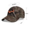 Casquette de chasse Camo vert tête de cerf