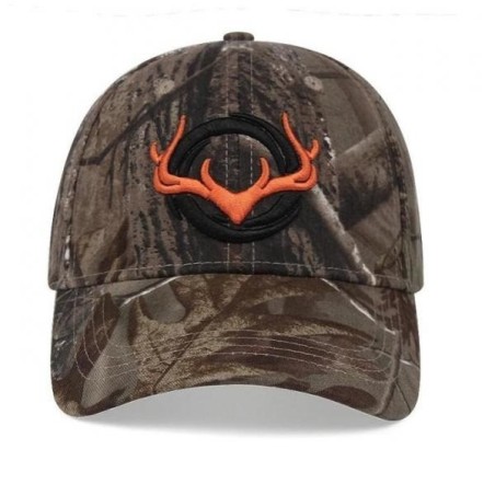 Casquette de chasse Camo vert tête de cerf