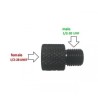 "Adaptateur 22LR de 1/2""x 28 vers modérateur 1/2"" x 20 "