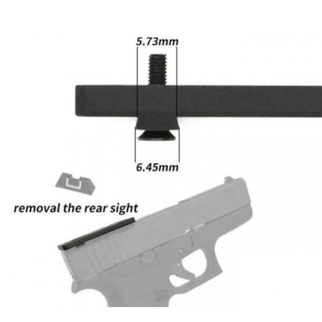 Platine Universelle Pour Montage Red Dot RMR Sur Glock