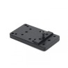 Platine universelle pour montage red dot sur Glock