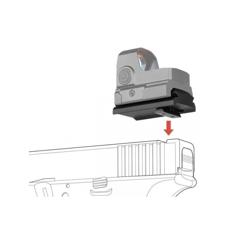 Platine rail picaitnny pour Glock