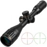 Lunette de tir 4-16x44 AOE avec réticulle lumineux rouge ou vert et colliers aux choix