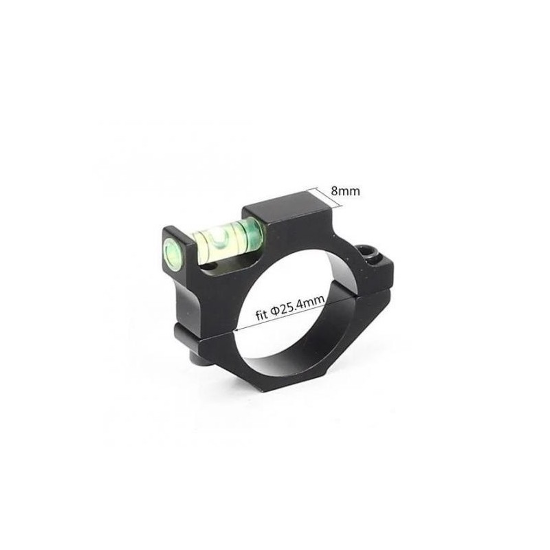 Niveau à bulle à monter sur lunette avec tube en 25,4 mm