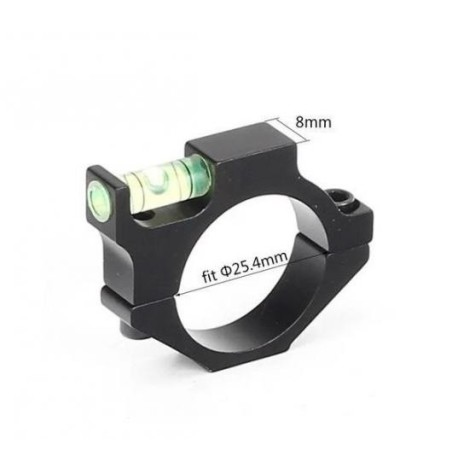 Niveau à bulle à monter sur lunette avec tube en 25,4 mm