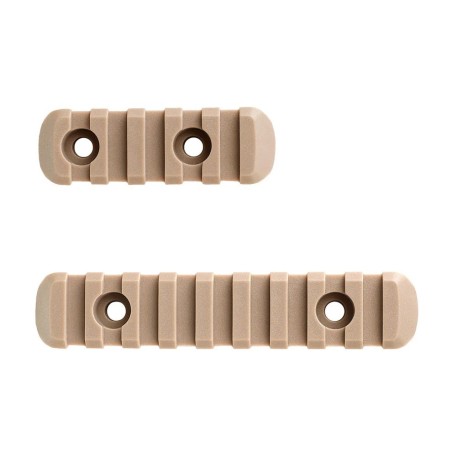 Ensemble de 4 rails M-lok coloris Tan avec jeu de 8 vis et écrous