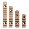 Ensemble de 4 rails M-lok coloris Tan avec jeu de 8 vis et écrous
