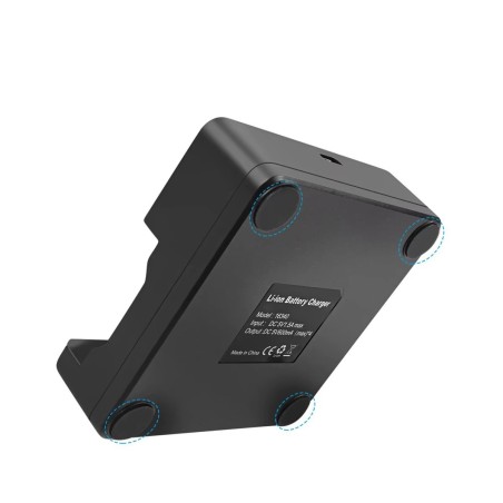2 Batteries rechargeables CR123A 2800 mAh + chargeur USB 4 emplacements