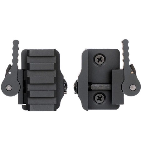 Rail Picatinny attache rapide Quick Detach QD pour viseur point rouge, lunette ou autre système de visée