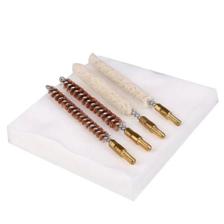 Baguette de nettoyage avec écouvillons calibre 4,5 et 5,5 mm à plomb / .17 et .22